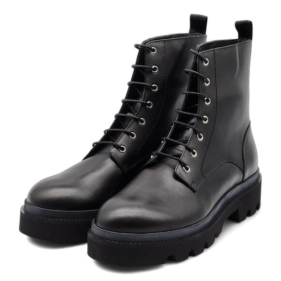 Dsquared2 Logo Combat Boots - Leather - Black 46 13US $1290 main image 6
